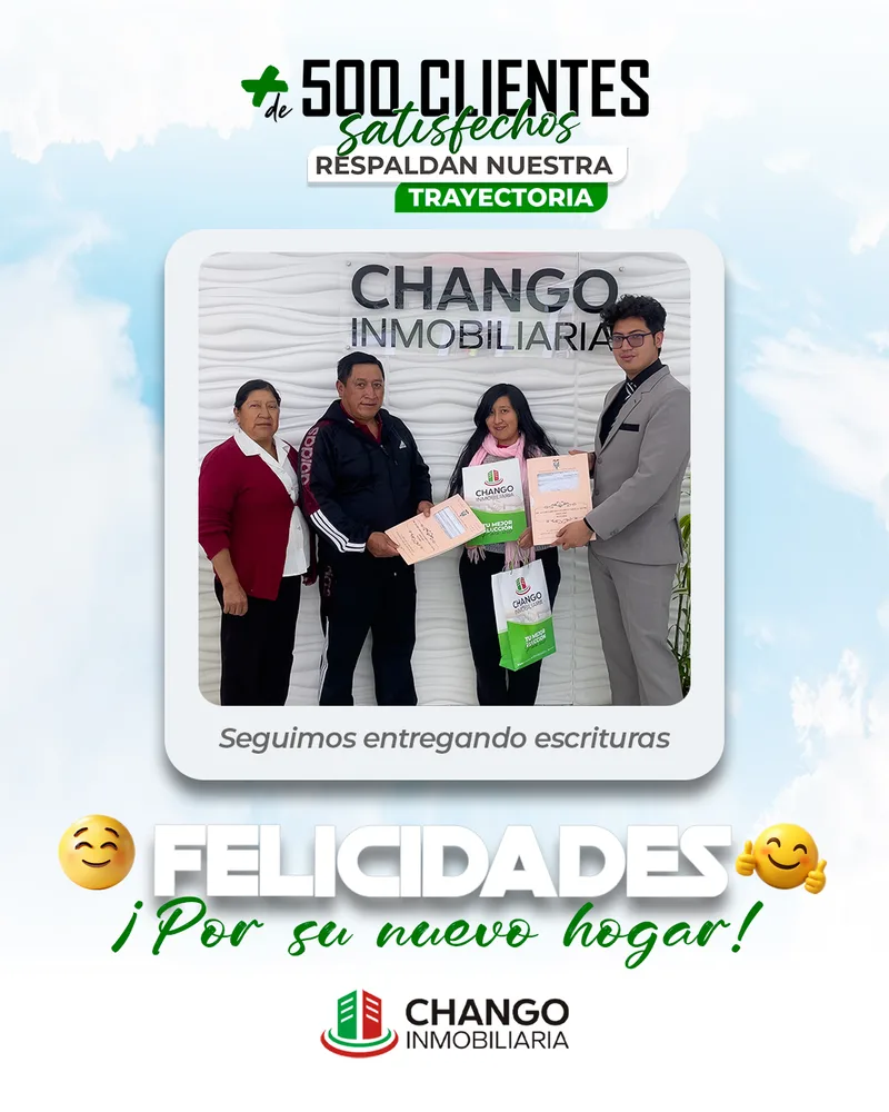 Cliente satisfecho 6 de Chango Inmobiliaria