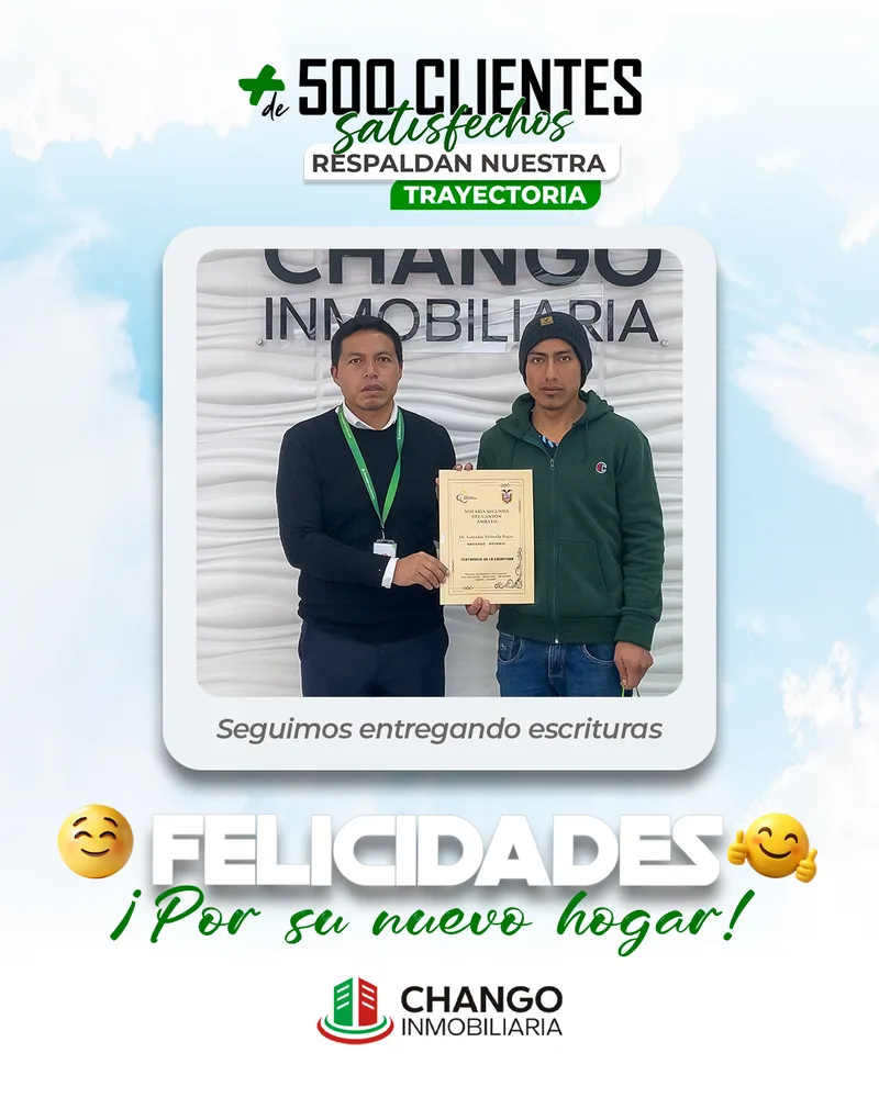 Cliente satisfecho 7 de Chango Inmobiliaria