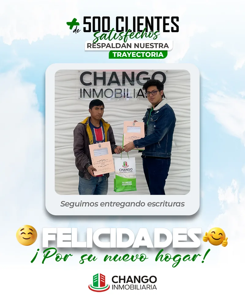 Cliente satisfecho 10 de Chango Inmobiliaria