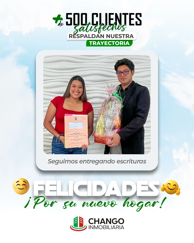 Cliente satisfecho 16 de Chango Inmobiliaria