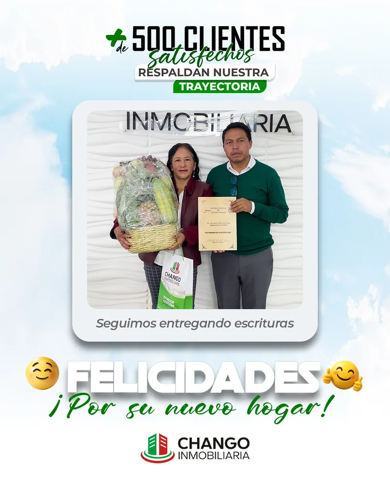 Cliente satisfecho 20 de Chango Inmobiliaria