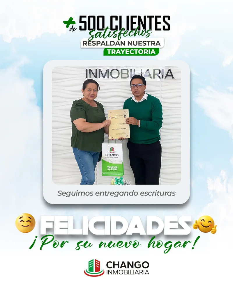 Cliente satisfecho 23 de Chango Inmobiliaria