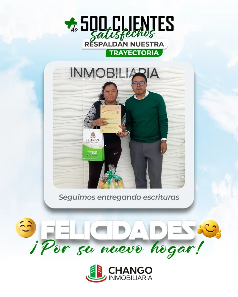 Cliente satisfecho 25 de Chango Inmobiliaria
