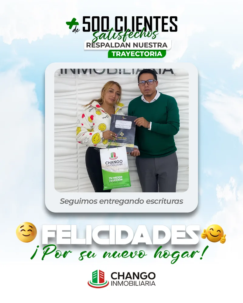 Cliente satisfecho 29 de Chango Inmobiliaria