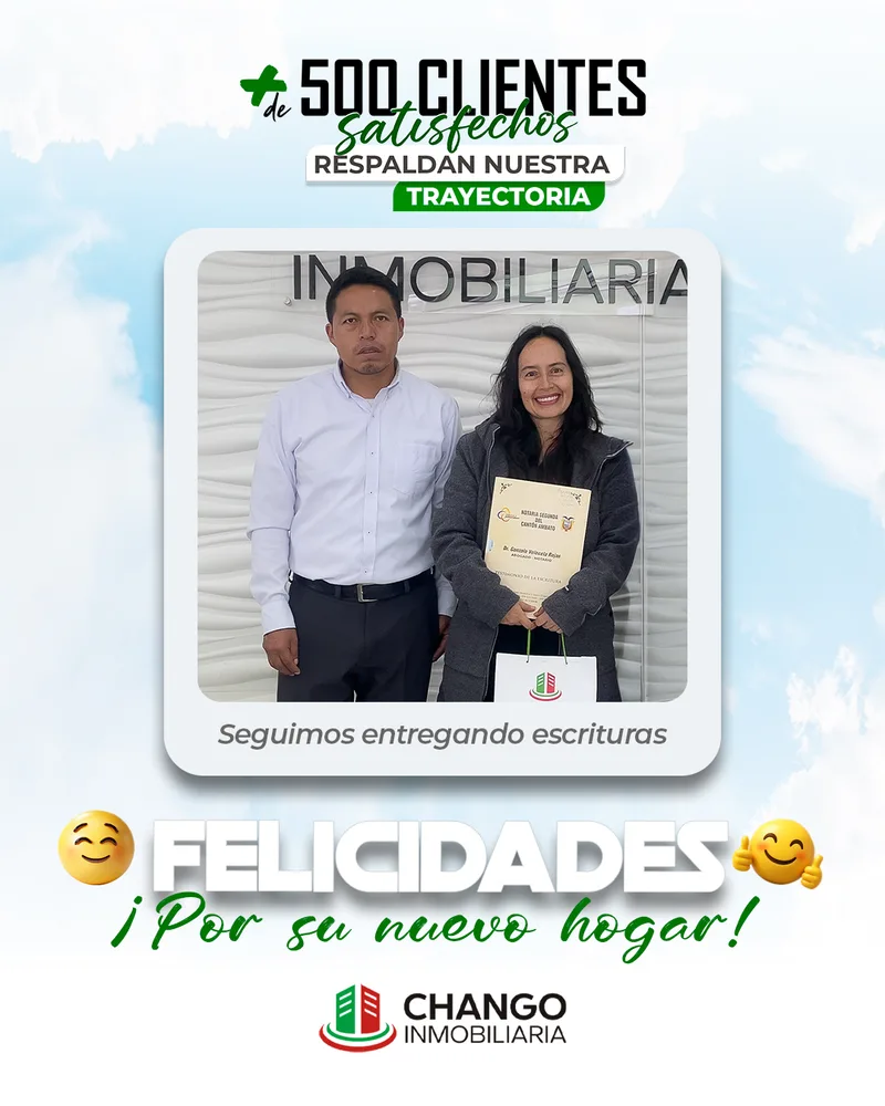 Cliente satisfecho 33 de Chango Inmobiliaria